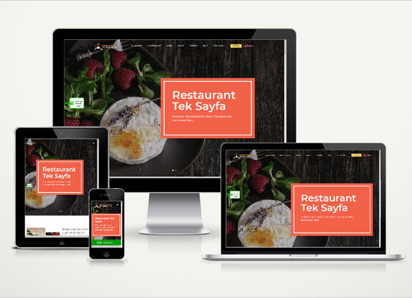 Restaurant Web Sitesi Onepage v4.0